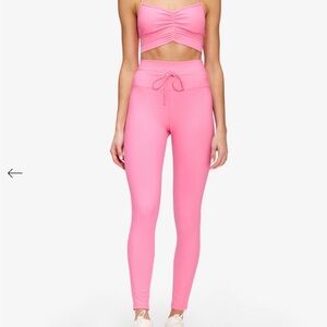 L*Space Pink Workout top and leggings